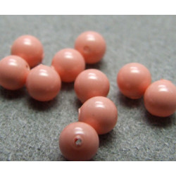 Perle ronde nacrée Swarovski 4mm Pink Coral (x20)