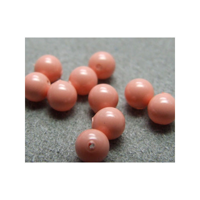 Perle ronde nacrée Swarovski 4mm Pink Coral (x20)