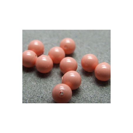 Perle ronde nacrée Swarovski 4mm Pink Coral (x20)