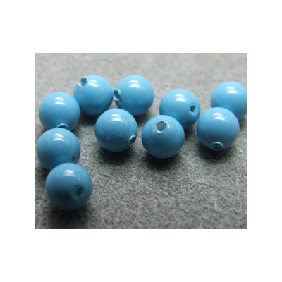 Perle ronde nacrée Swarovski 4mm Turquoise (x20)