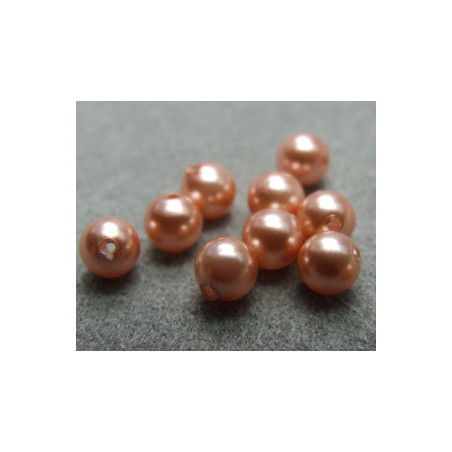 Perle ronde nacrée Swarovski 4mm Rose Peach (x20)