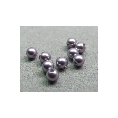 Perle ronde nacrée Swarovski 3mm Mauve (x20)