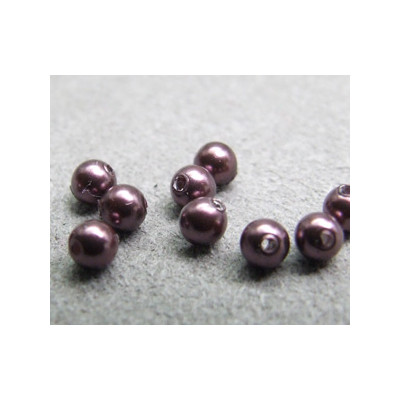 Perle ronde nacrée Swarovski 3mm Burgundy (x20)