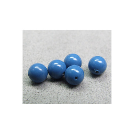 Perle ronde nacrée Swarovski 6mm Lapis (x10)