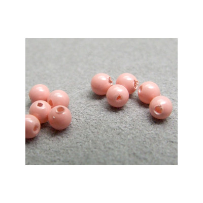 Perle ronde nacrée Swarovski 3mm Pink Coral (x20)