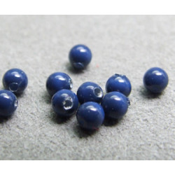 Perle ronde nacrée Swarovski 3mm Dark Lapis (x20)