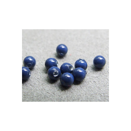 Perle ronde nacrée Swarovski 3mm Dark Lapis (x20)