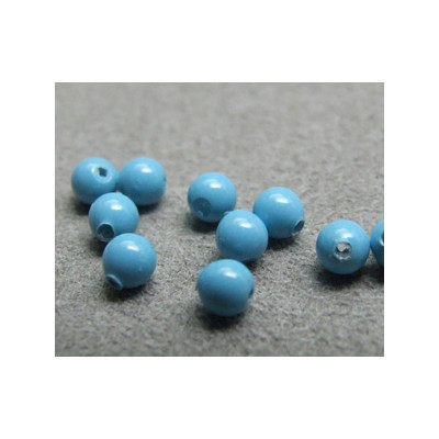 Perle ronde nacrée Swarovski 3mm Turquoise (x20)