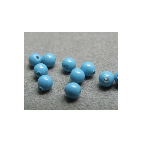 Perle ronde nacrée Swarovski 3mm Turquoise (x20)
