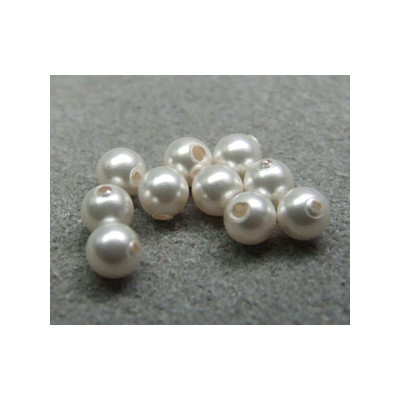 Perle ronde nacrée Swarovski 3mm White (x20)