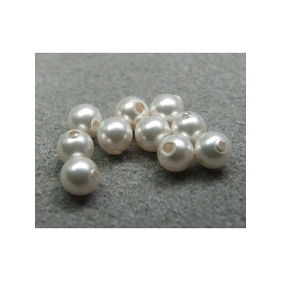 Perle ronde nacrée Swarovski 3mm White (x20) Perle ronde nacrée Swarovski 3mm White (x20)
