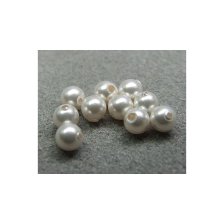 Perle ronde nacrée Swarovski 3mm White (x20)