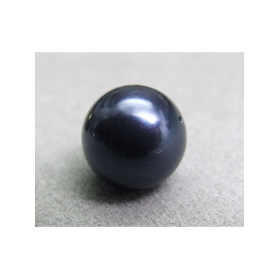 Perle ronde nacrée Swarovski 12mm Night Blue (x1)