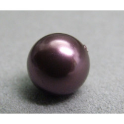 Perle ronde nacrée Swarovski 12mm Burgundy (x1)
