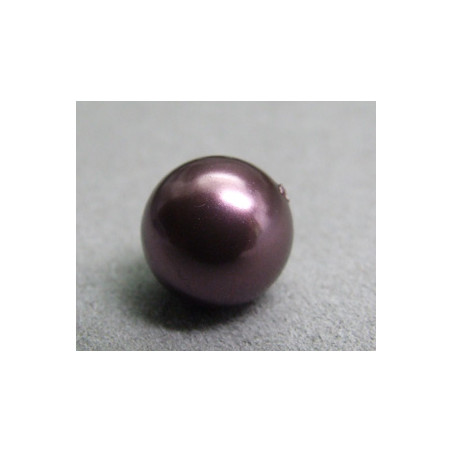 Perle ronde nacrée Swarovski 12mm Burgundy (x1)