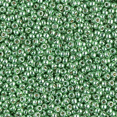 R11-4214 Rocailles 11/0 Galva Duracoat - Dark Mint Green (x 10gr)