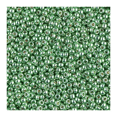 R11-4214 Rocailles 11/0 Galva Duracoat - Dark Mint Green (x 10gr)