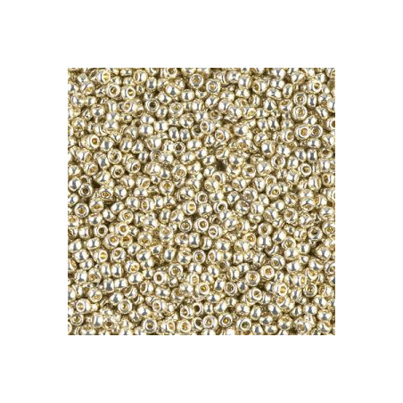 R11-4201 Rocailles 11/0 Duracoat Galvanized Silver (x10gr)