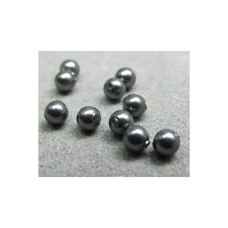 Perle ronde nacrée Swarovski 3mm Dark Grey (x20)