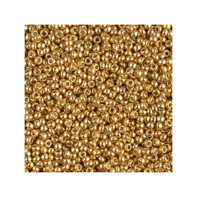 R11-4202 Rocailles 11/0 Galva Duracoat - Gold (x 10gr)
