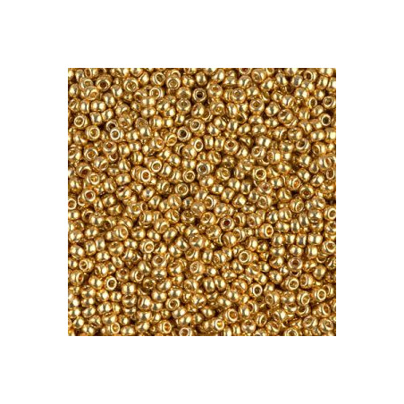 R11-4202 Rocailles 11/0 Galva Duracoat - Gold (x 10gr)