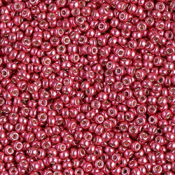 R11-4211 Rocailles 11/0 Duracoat Galvanized Light Cranberry (x10gr)