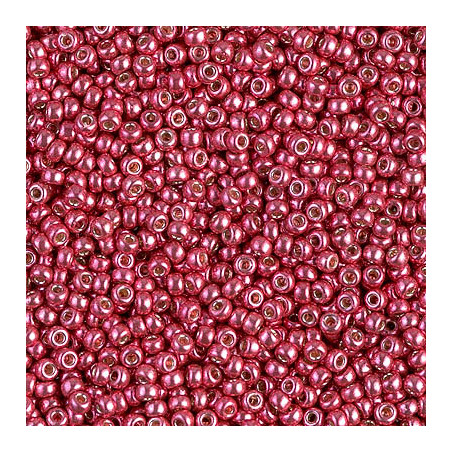 R11-4211 Rocailles 11/0 Duracoat Galvanized Light Cranberry (x10gr)