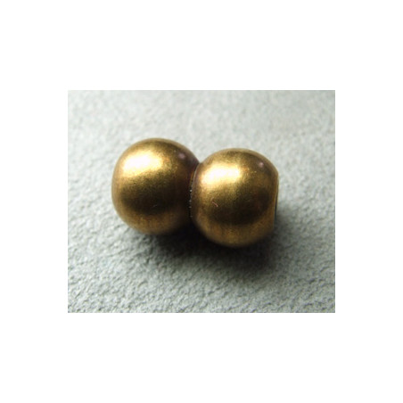 Fermoir Magnétique "Cacahuète" Bronze 20X10mm idéal PVC 4mm (X1)