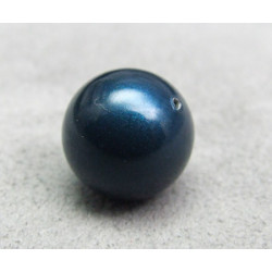 Perle ronde nacrée Swarovski 12mm Pétrole (x1)