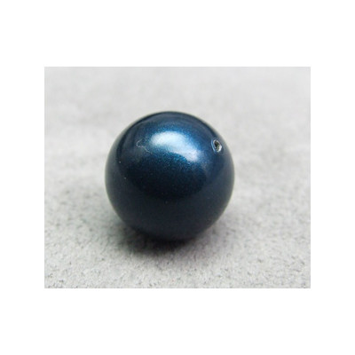 Perle ronde nacrée Swarovski 12mm Pétrole (x1)