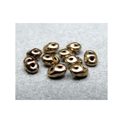 Perles Super Duo 2,5X5mm Gold Bronze 24 cts(x sachet de 10gr env.) 