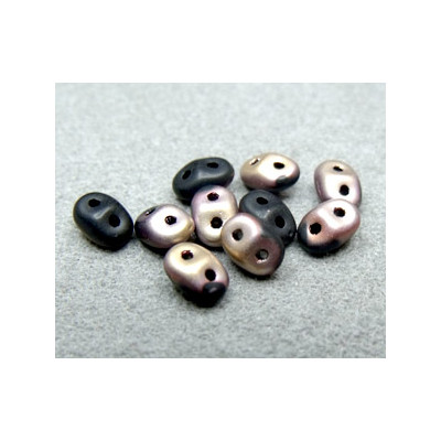 Perles Super Duo 2,5X5mm Apollo - Jet Mat (x 10gr env.) Perles Super Duo 2,5X5mm Apollo - Jet Mat (x 10gr env.)