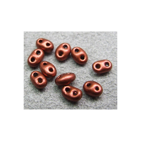 Twin Beads 2,5X5mm Cuivre Terra Cotta (x sachet de 25gr env.) 