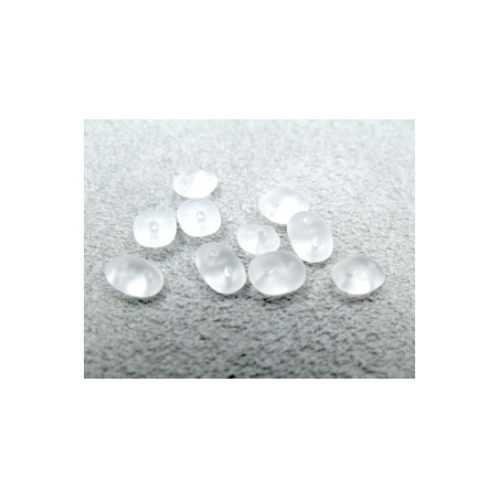 Perles Super Duo 2,5X5mm Crystal Mat (x 10gr env.)