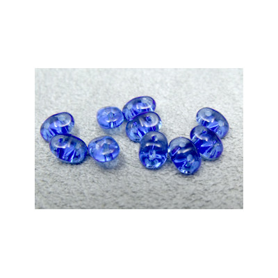 Perles Super Duo 2,5X5mm Sapphire (x 10gr env.)