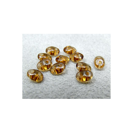 Perles Super Duo 2,5X5mm Smoked Topaz (x 10gr env.)