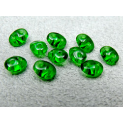 Perles Super Duo 2,5X5mm Green (x 10gr env.)
