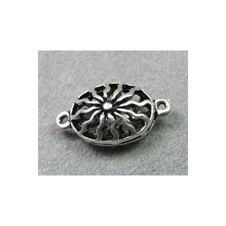 Perle intercalaire 24x17mm - argenté (x1)