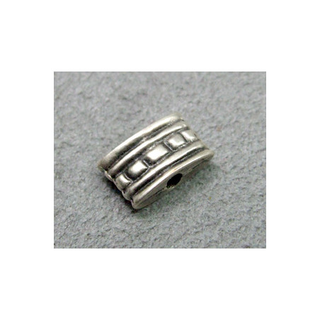 Perle intercalaire 10x6mm - argenté (x1)