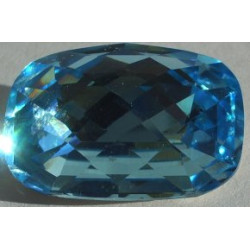 Cabochon classical baguette 4565 18x13mm Aquamarine (x1)