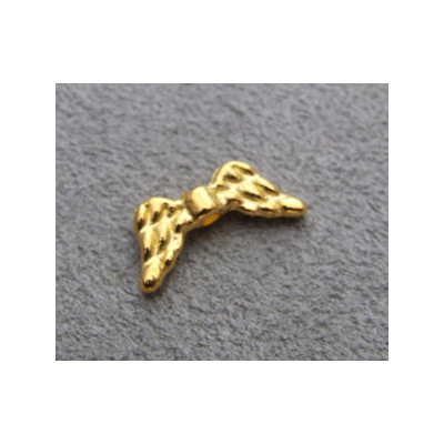 Intercalaire ailes Doré 15x7mm (x1) Intercalaire ailes Doré 15x7mm (x1)
