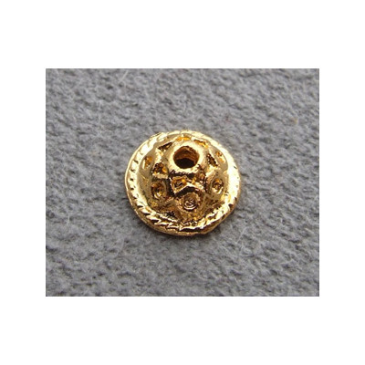 Coupelle métal doré 7mm (x1)