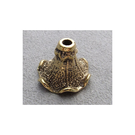 Coupelle métal doré 22x20mm (x1)