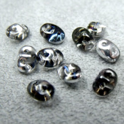 Perles Super Duo 2,5X5mm Crystal Héliotrope (x sachet de 10gr env.) 