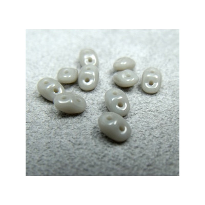 Perles Super Duo 2,5X5mm Opaque Grey (x 10gr env.)  