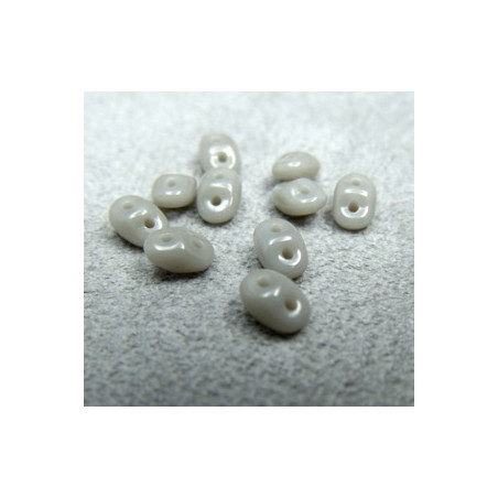 Perles Super Duo 2,5X5mm Opaque Grey (x 10gr env.)  