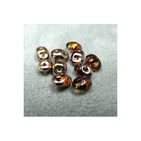 Perles Super Duo 2,5X5mm Capri Gold - Smoked Topaz (x 10gr env.) 