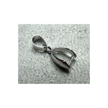 Bélière Vieil Argent Brillant 19x6mm(X1)
