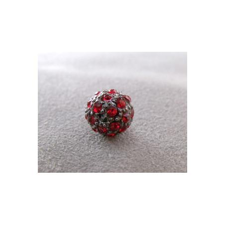 Perle strass pour Shamballa Siam 10mm (X1) 