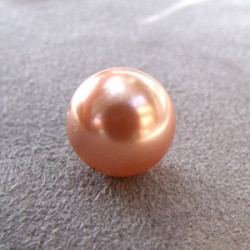 Perle ronde nacrée Swarovski 12mm Rose Peach (x1) 
